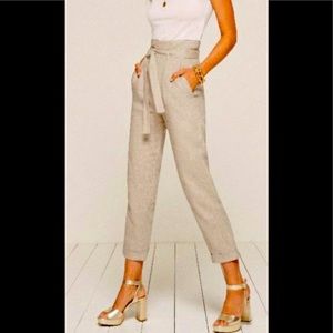 Reformation Linen Pants SZ 2